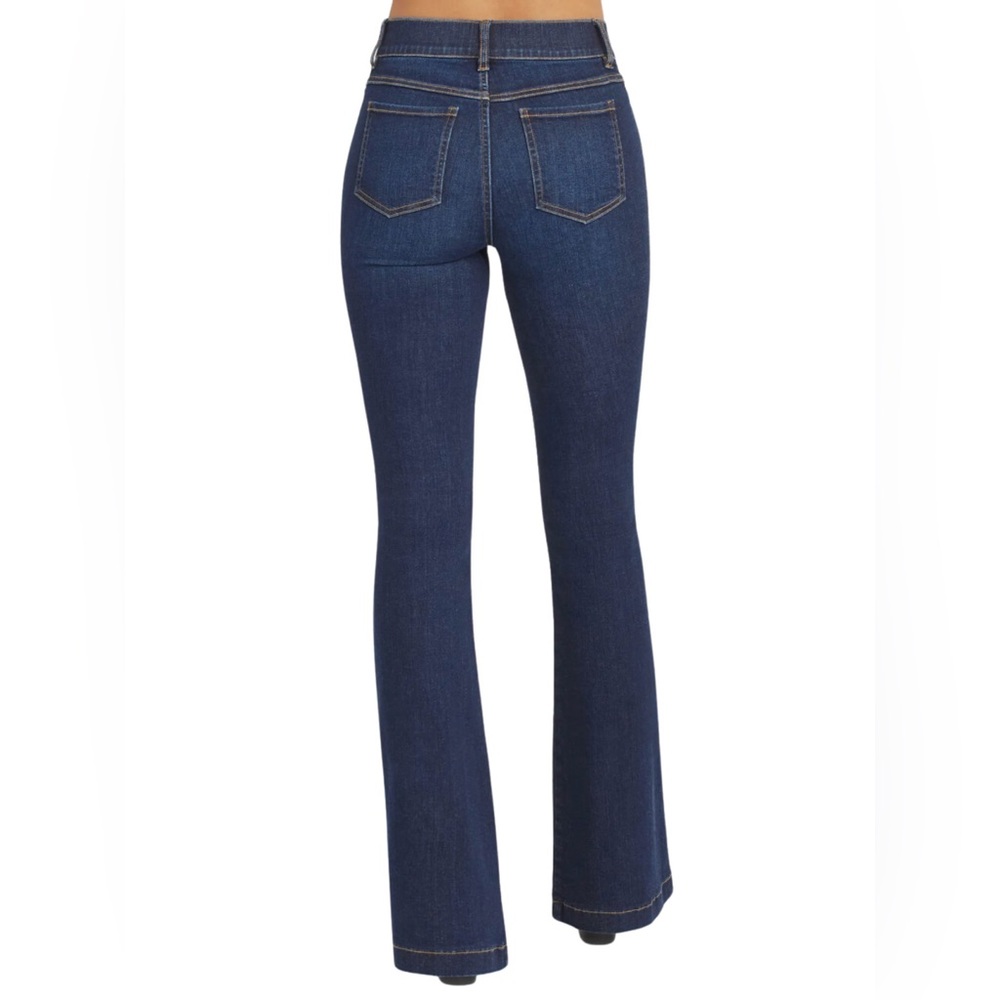 Spanx pull on flare jeans in Midnight sz L petite - Picture 3 of 7